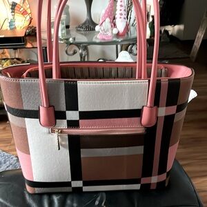 Multi coloured handbags